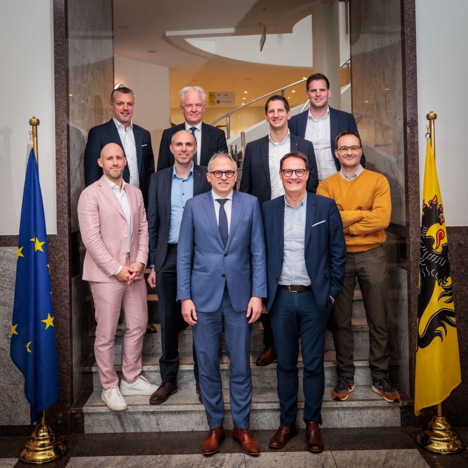 Mittagessen mit flämischem Ministerpräsidenten